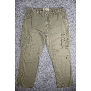 Alpha Industries 38x30 Military Cargo Pants Green Canvas Tactical USA Made
